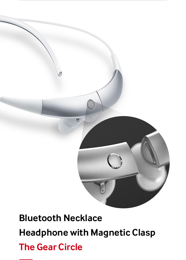 Bluetooth Necklace Headphone with Magnetic Clasp The Gear Circle