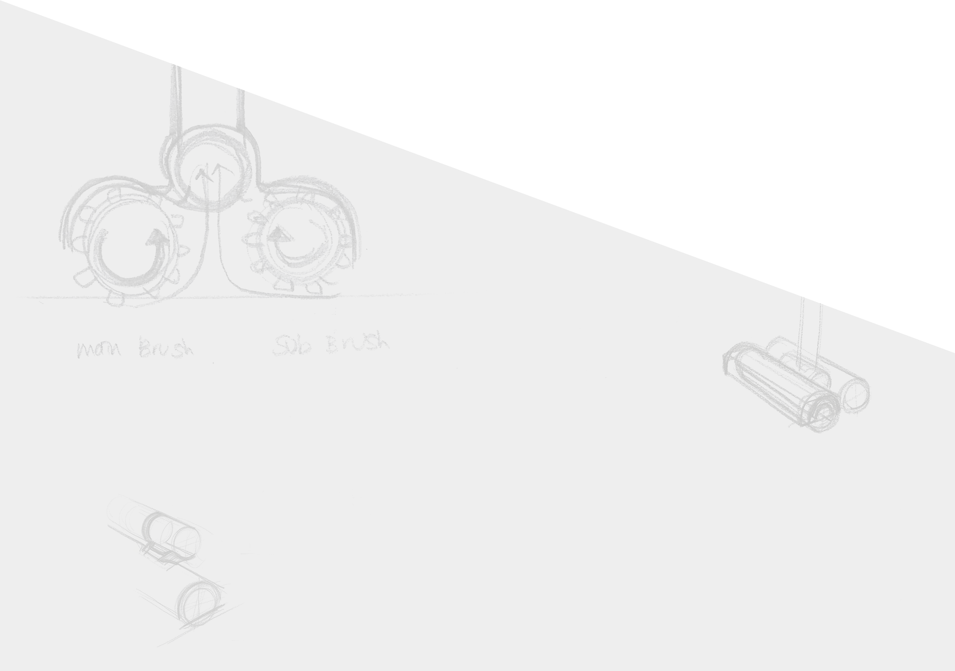 삼성전자 POWERGun 청소기의 스케치 이미지 입니다.