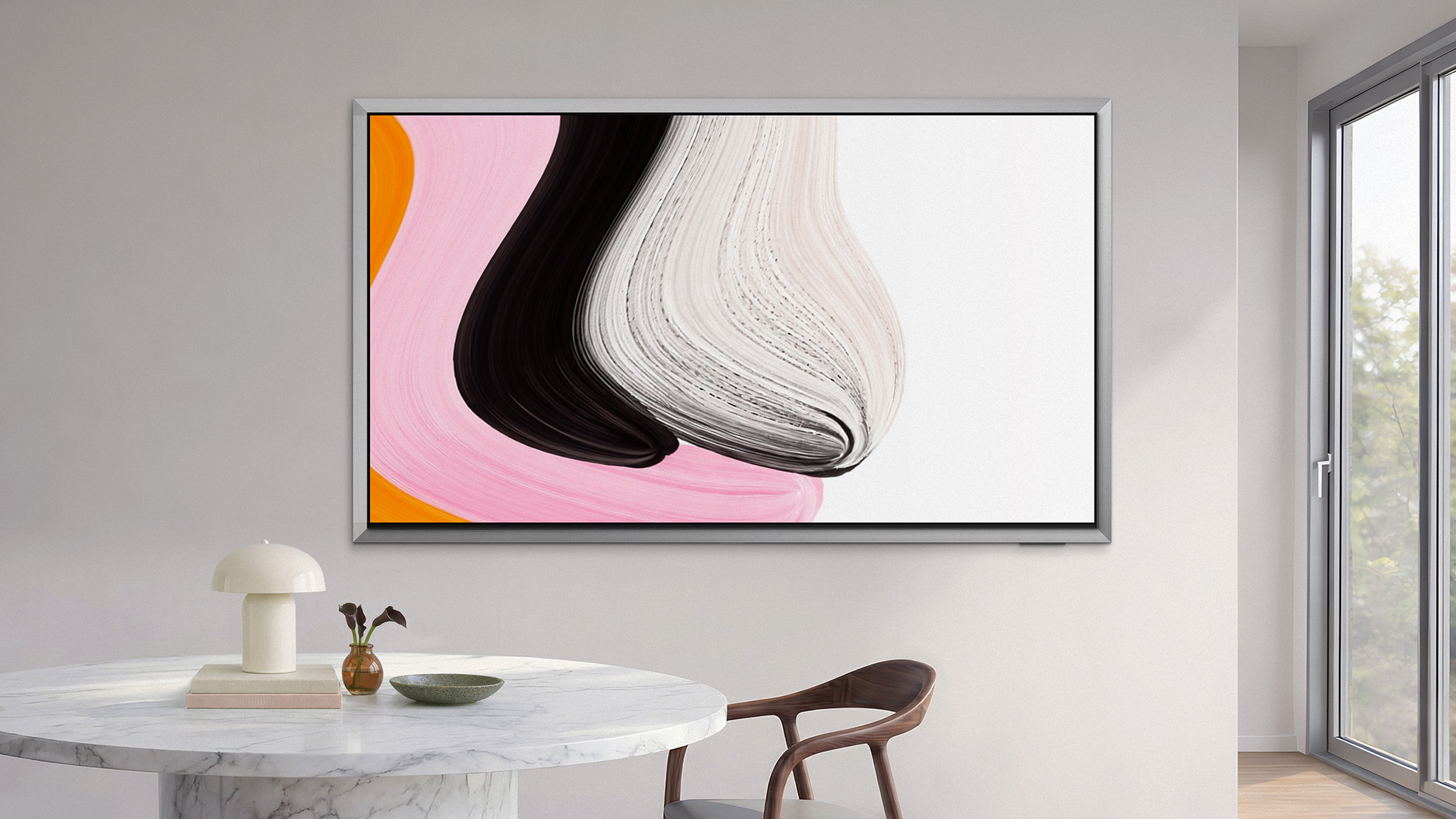 S95H TV on the Wall