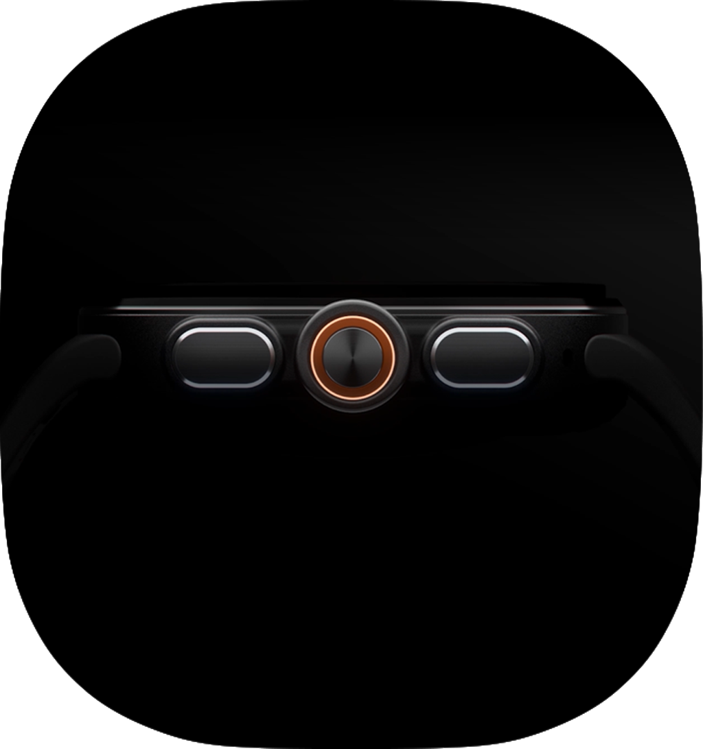 Detailed view of Galaxy Watch Ultra2's button layout.