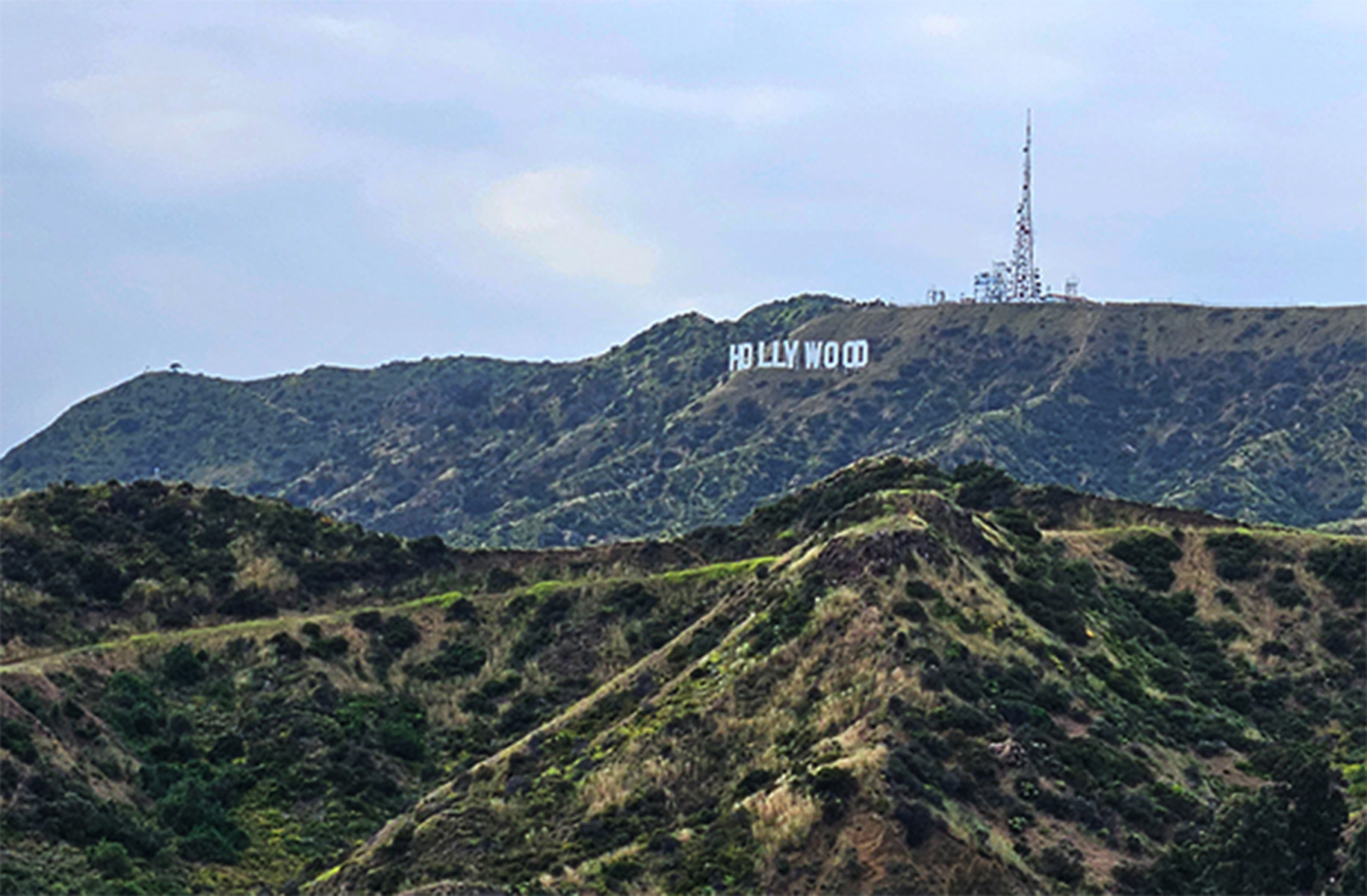 The Hollywood sign in Los Angeles.
