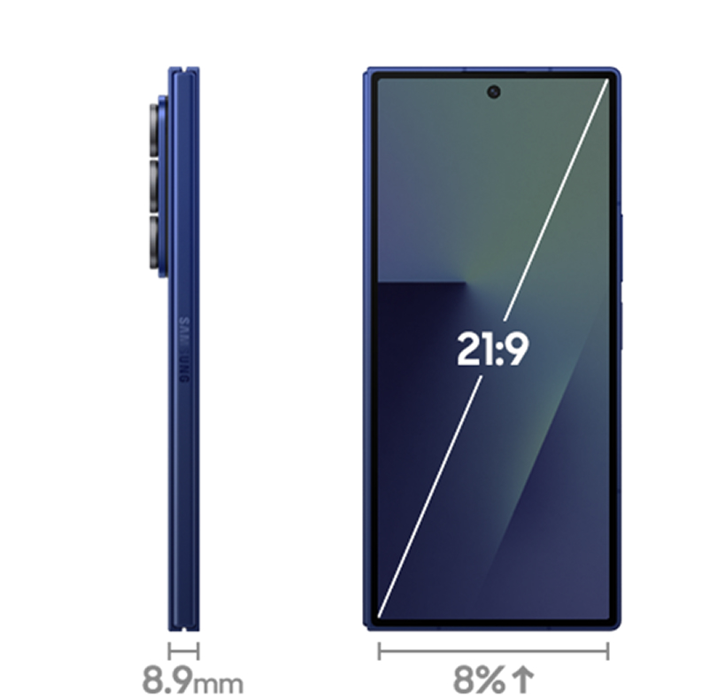 The previous image visually displays the screen ratio of the Galaxy Z Fold7.