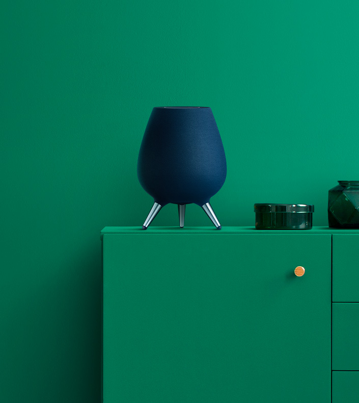 This is an side image of Samsung Galaxy Home.