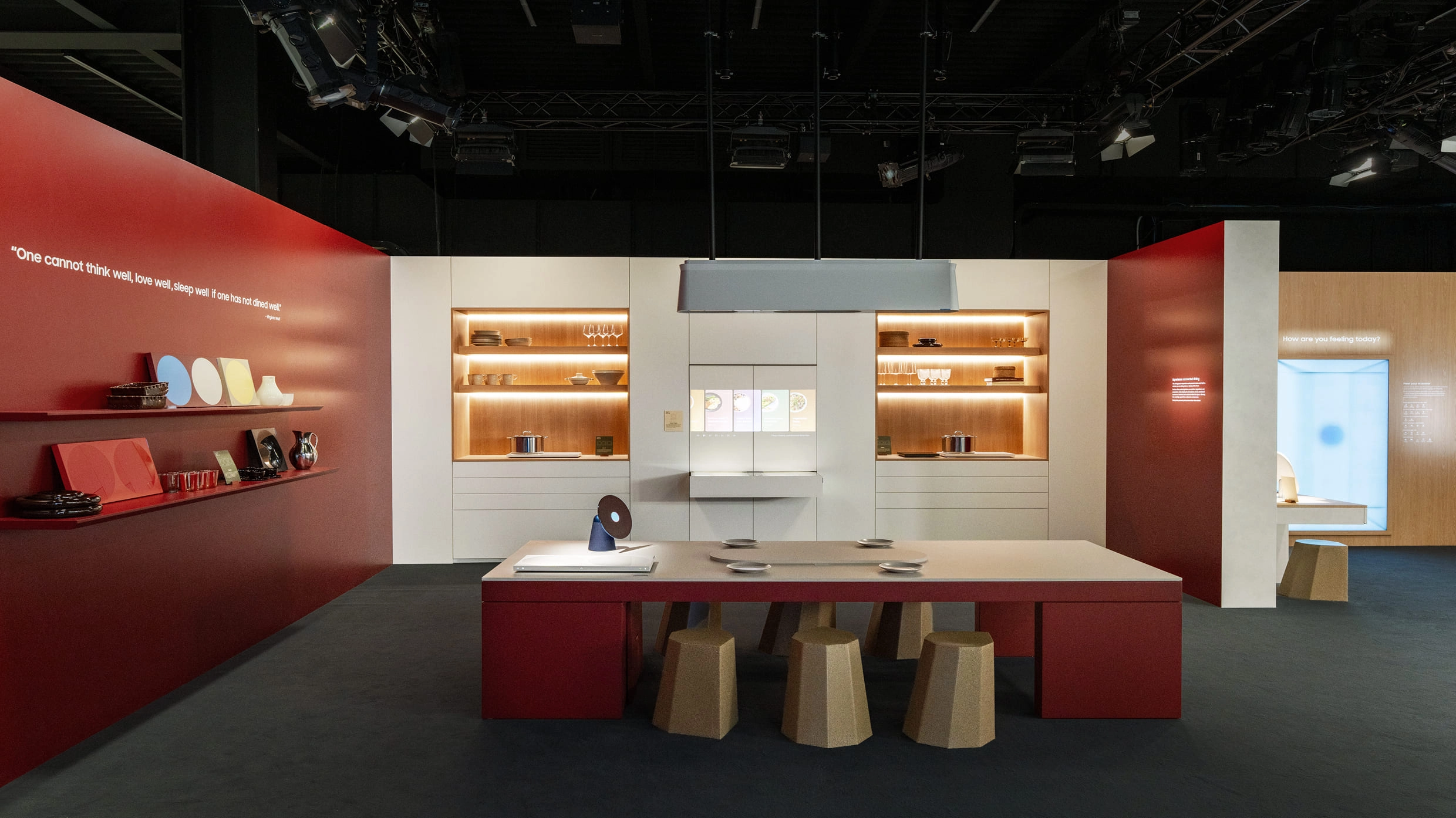 Culinary Intelligence section featuring a dining space enriched by personal data.