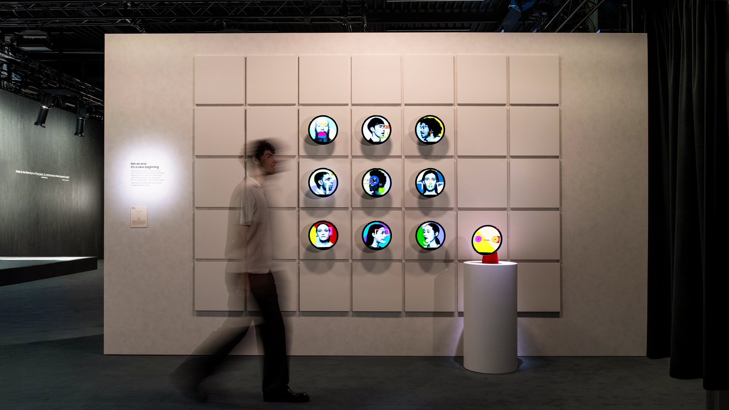 The Goodbye Show: Closing message imagining friendly and human-centered interaction with AI companions.