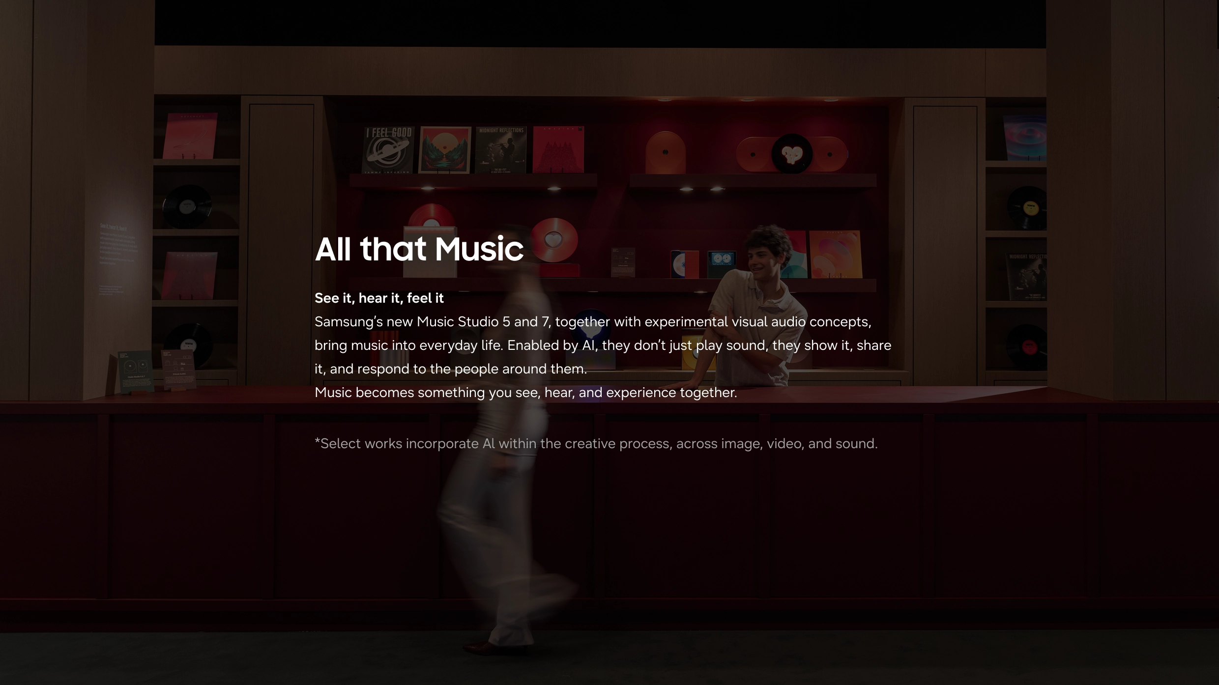 All that Music: AI-powered visual audio experience of seeing, hearing, and sharing music.