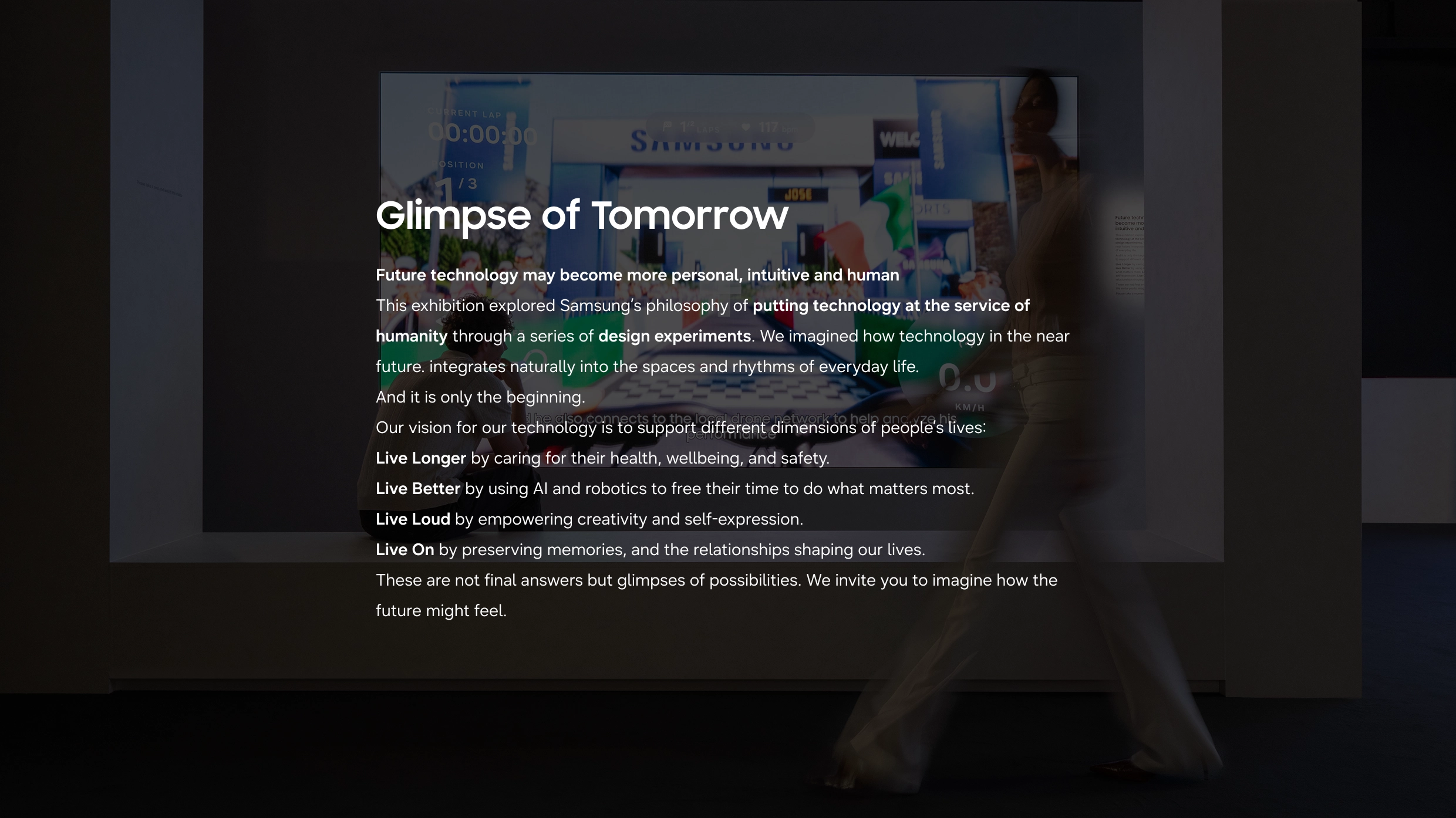 Glimpse of Tomorrow: Vision of more human and intuitive technology blending naturally into everyday life.