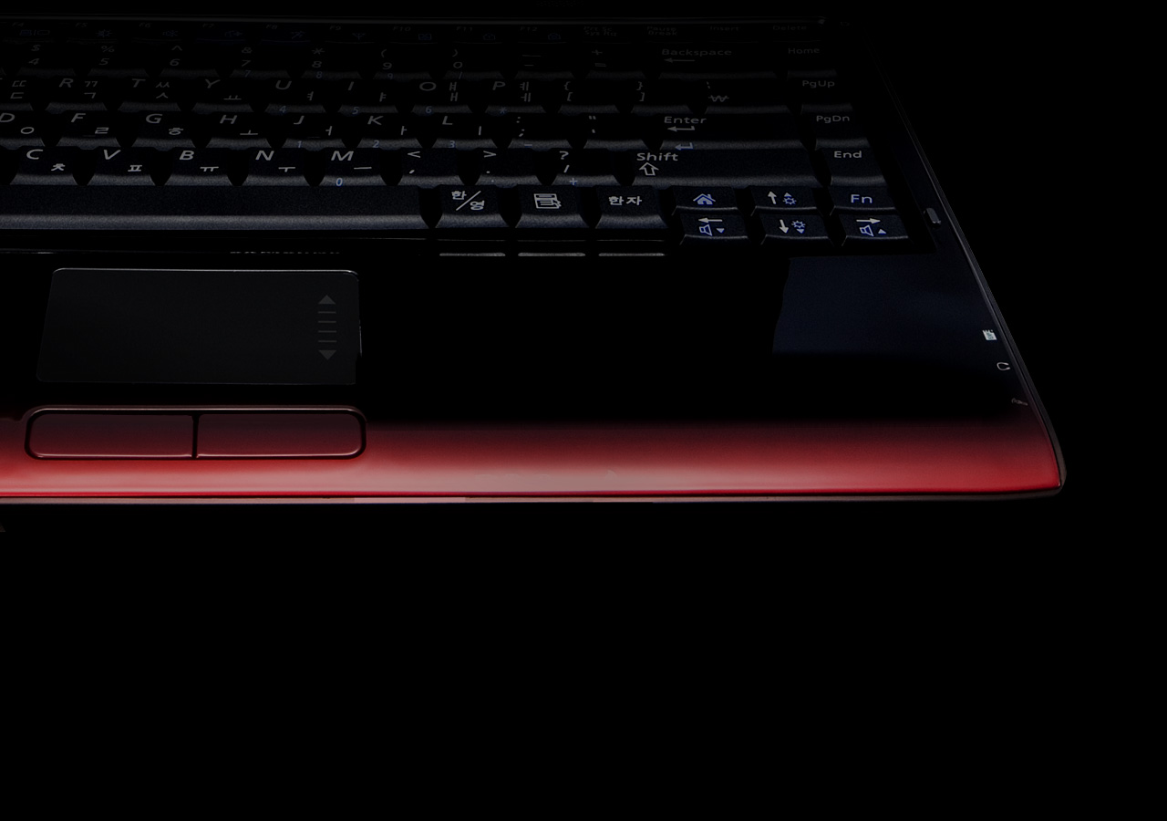 An image shows the red gradient of the Q310.