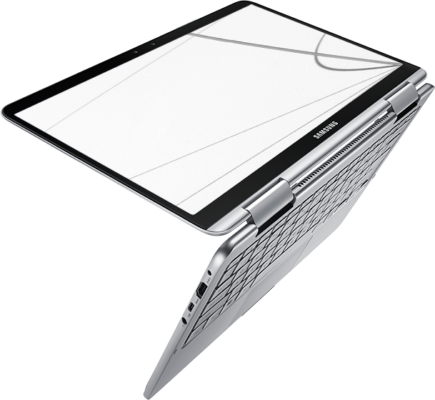 An image shows Samsung Notebook Pen floating gently in the air.