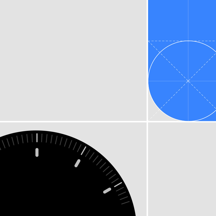 It's a graphic image of a watch face and widget.