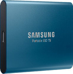 Image of Samsung SSD Memory T5 model.