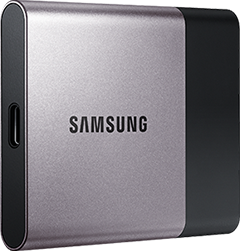 Image of Samsung SSD Memory T3 model.