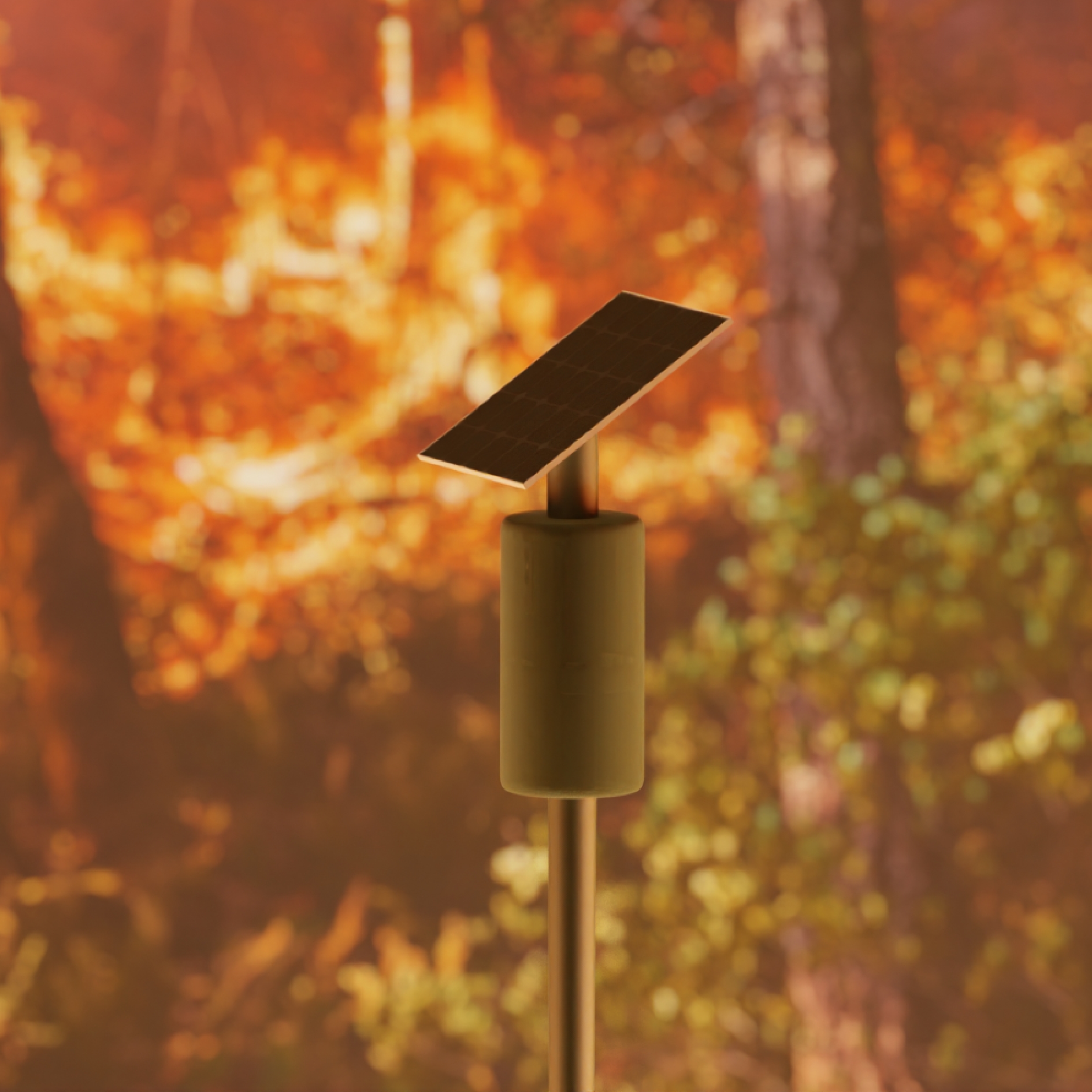 There's a wildfire on the mountain where your Solar Lookout is installed.