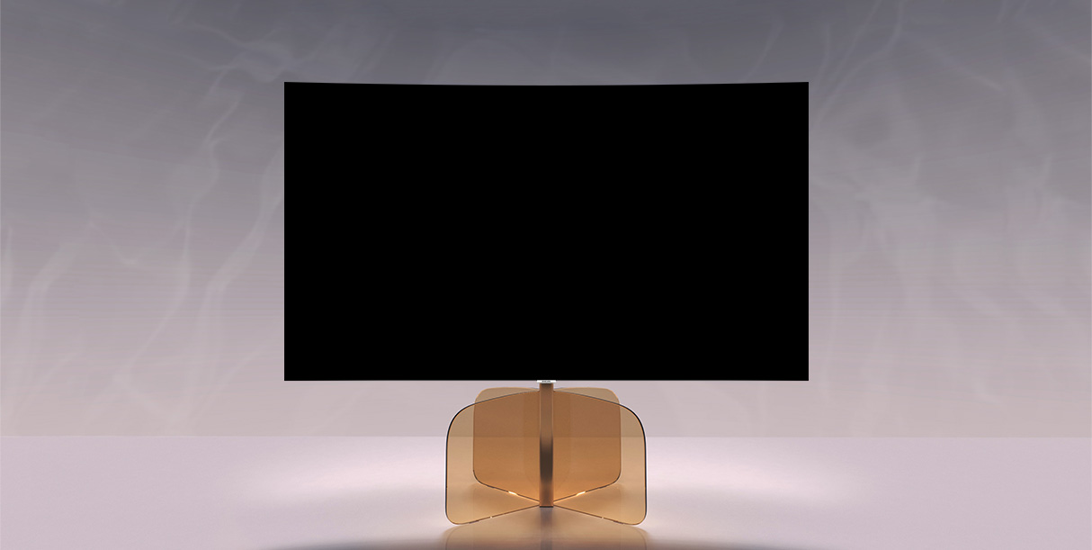 An image shows <Butterfly> work which was selected as the finalist in the competition contest of Samsung Electronics QLED TV stand.