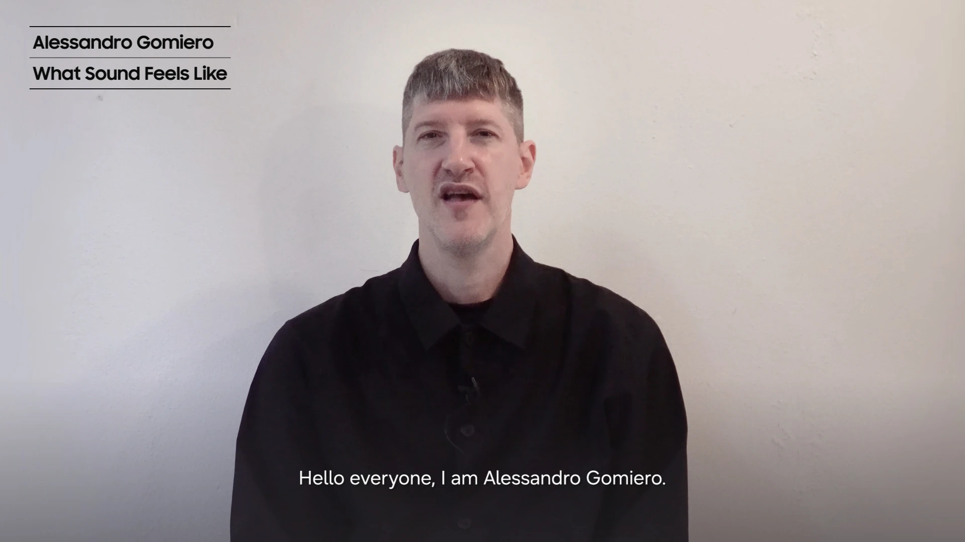 Thumbnail for an artist interview introducing What Sound Feels Like by Alessandro Gomiero.