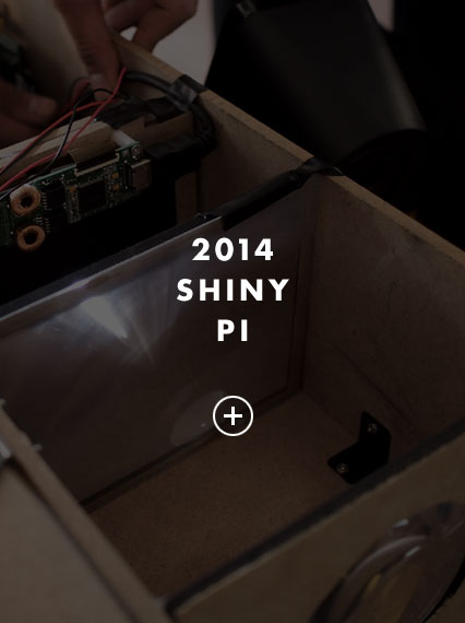 An image shows the Shiny Pi projector with the text “2014 Shiny Pi”