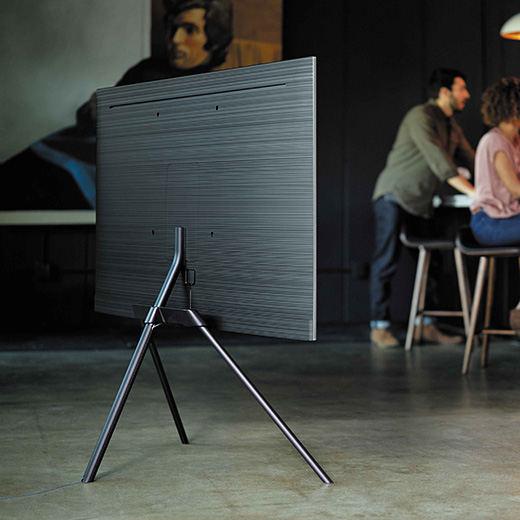 This is the image of the back side of the QLED TV.