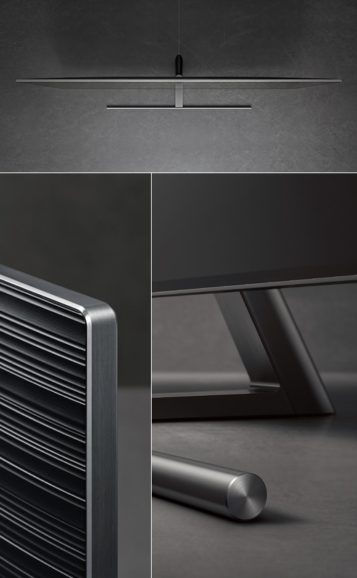 These are the product images of the Samsung QLED TV Q9, Q8, Q7, and Q6.