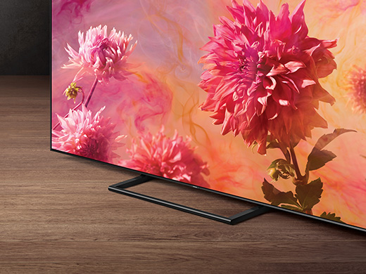 These are the product images of the QLED TV Q9, Q8, Q7, and Q6, all with onscreen images featuring on the respective screens.