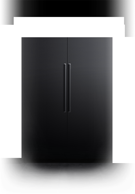 This is the product image of the built-in refrigerator BRR9000M.