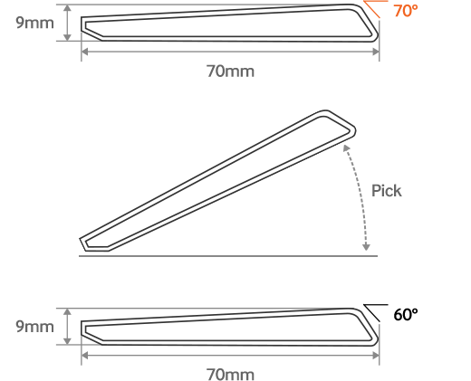 A structural drawing of the Curved Display