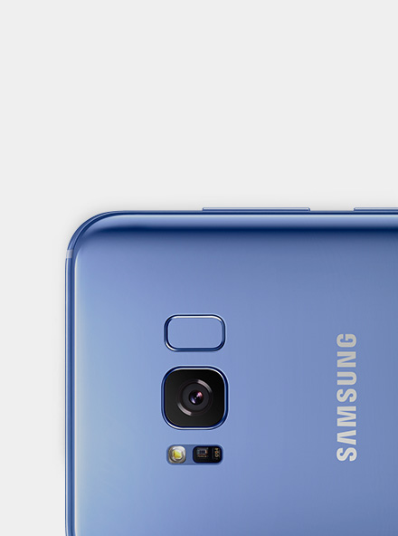 The colors of Galaxy S8 viewed from the back