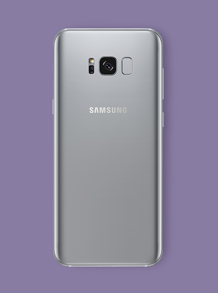 The colors of Galaxy S8 viewed from the back