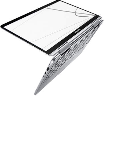 An image shows Samsung Notebook Pen floating gently in the air.