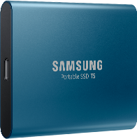 Image of Samsung SSD Memory T5 model.