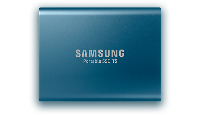 Image of Samsung SSD Memory T5 model.
