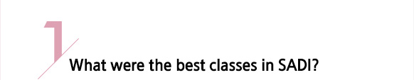 1/ What were the best classes in SADI?