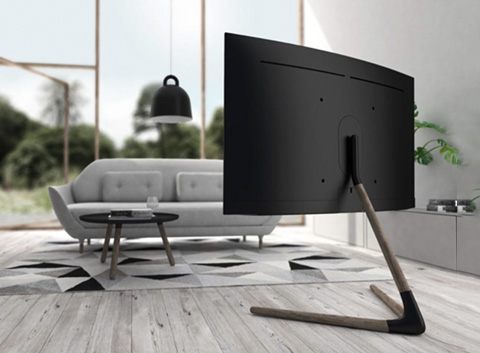 An image shows < Growth > work which was selected as the shortlist in the competition contest of Samsung Electronics QLED TV stand.