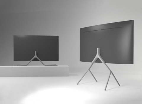 An image shows < Shift > work which was selected as the shortlist in the competition contest of Samsung Electronics QLED TV stand.