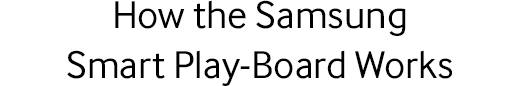 How the Samsung Smart Play-Board Works