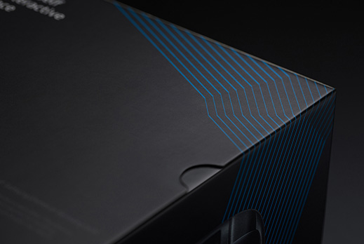An image shows the pattern used on the box of Samsung Gear VR.