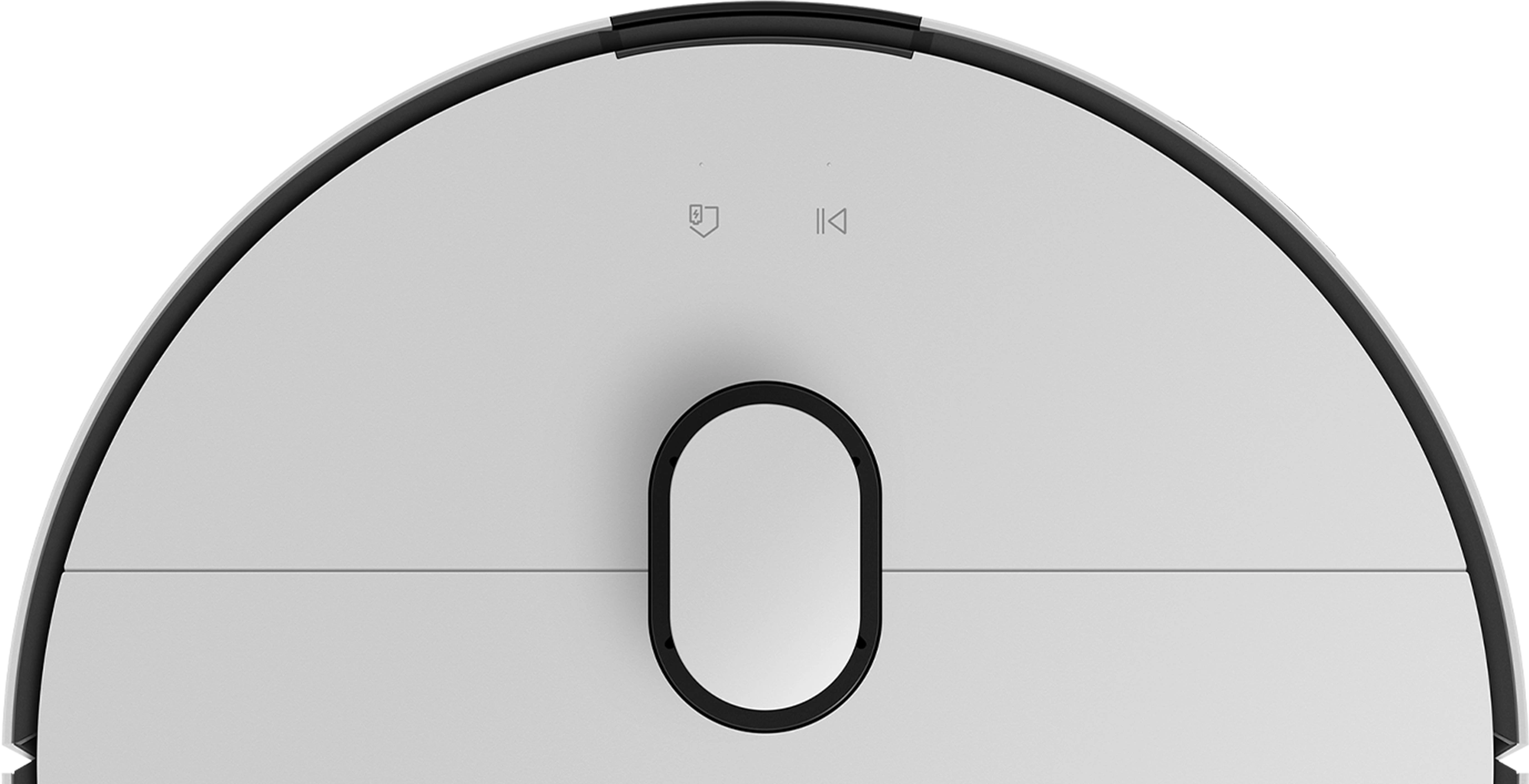 비스포크 AI 스팀 울트라 상단과 우측 팝아웃 사이드 브러시의 회전 모습