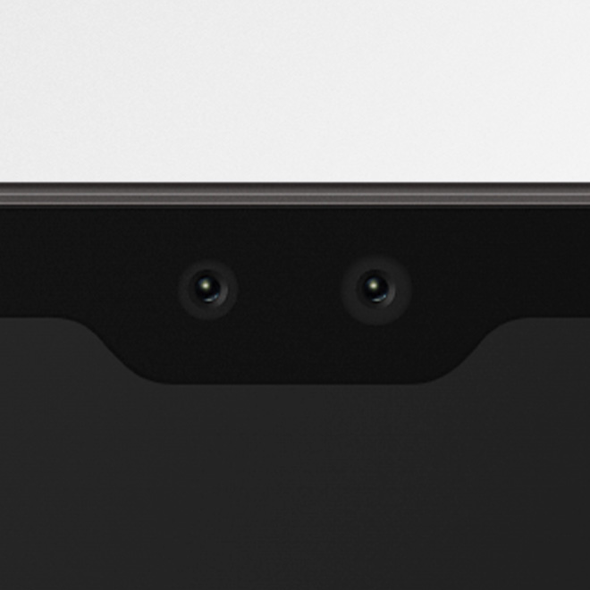 갤럭시 Tab S8의 전면 카메라 홀 이미지입니다.