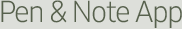 Pen & Note App
