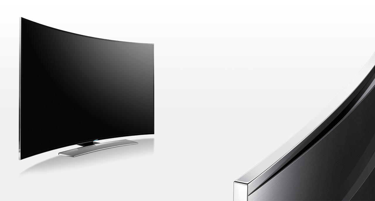 커브드 디스플레이의 극대화된 몰입감과 곡면의 조형미를 연출한 Curved UHD TV HU9000