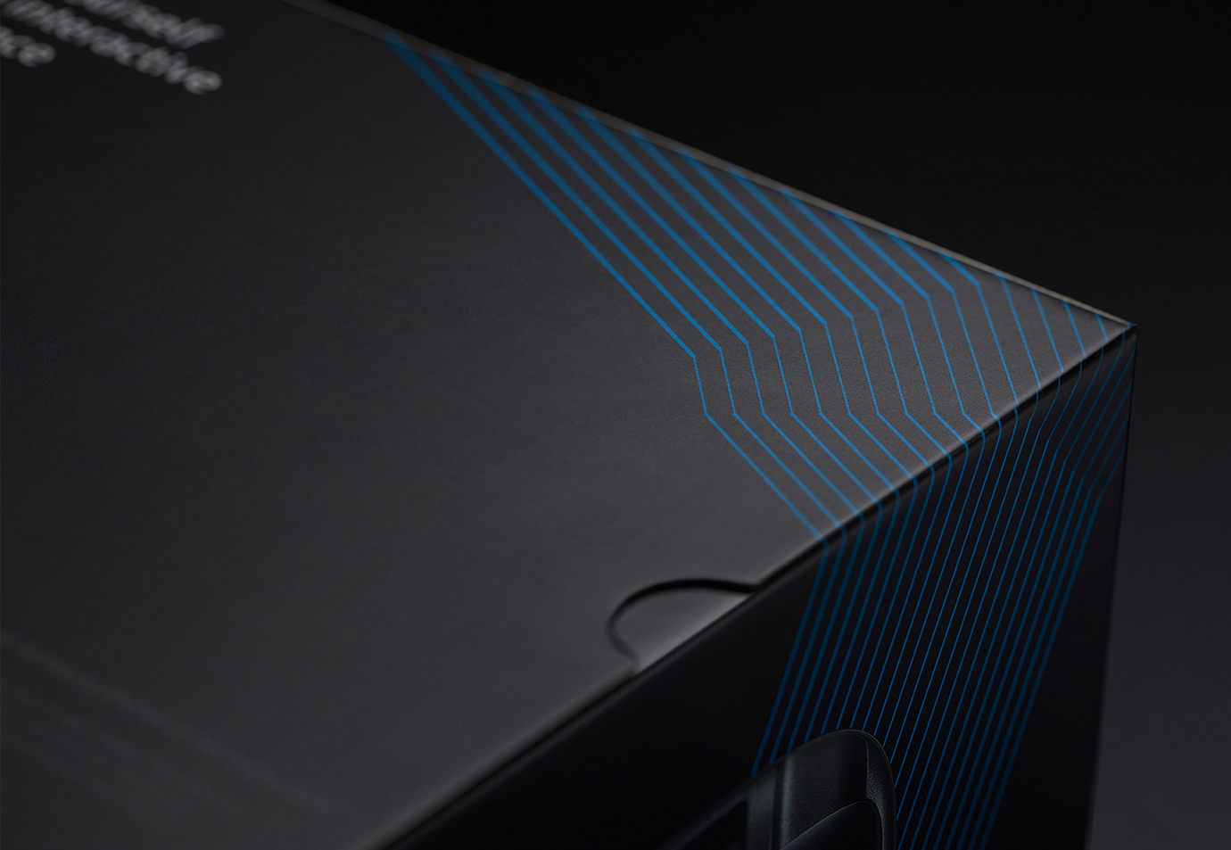 삼성전자 기어 VR 패키지 상자에 패턴을 찍은 이미지입니다.